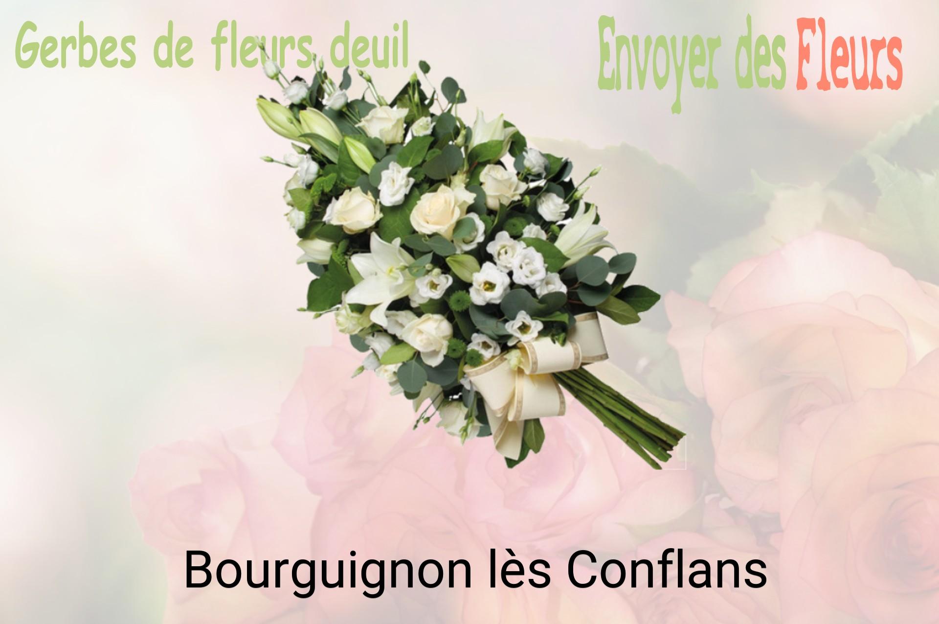 Gerbe de fleurs de deuil livrée à Bourguignon-lès-Conflans